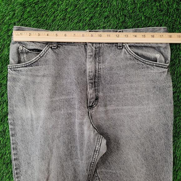 Vintage 80s LEE Riders Straight Jeans 35x30 Union-Made USA - Picture 10 of 16